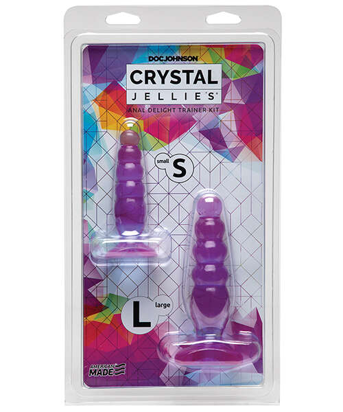 Crystal Jellies Anal Delight Trainer Kit - Purple