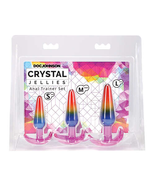 Crystal Jellies Anal Trainer Set - Rainbow
