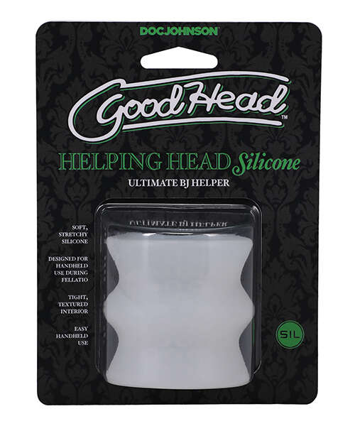 GoodHead Helping Head Silicone Stroker - Frost