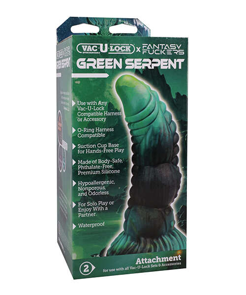 Vac-U-Lock x Fantasy Fuckers - Green Serpent - Green