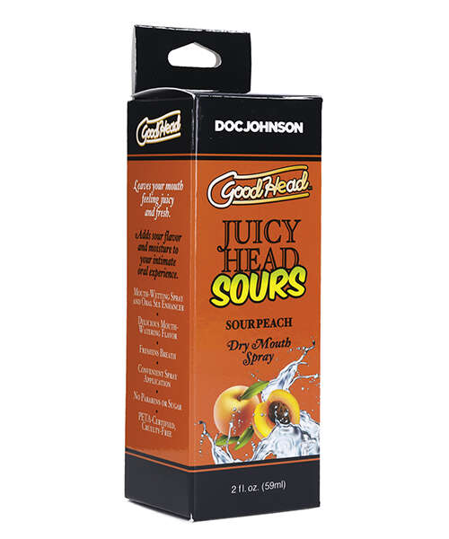 GoodHead Juicy Head Dry Mouth Spray - 2 oz Sour Peach