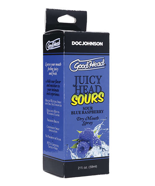 GoodHead Juicy Head Dry Mouth Spray - 2 oz Sour Blue Raspberry