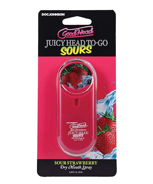 GoodHead Juicy Head Dry Mouth Spray To-Go - .30 oz Sour Strawberry