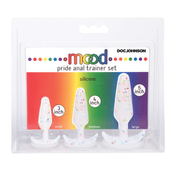 Mood Pride Anal Trainer Set - Multi Colored Set of 3