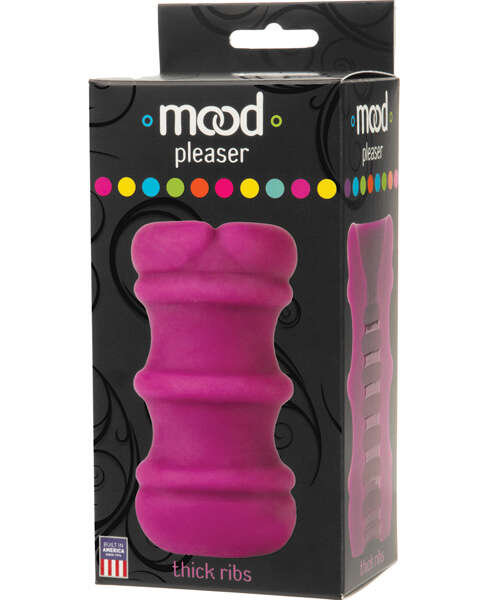 Mood ULTRASKYN Thick Ribbed Stroker - Purple