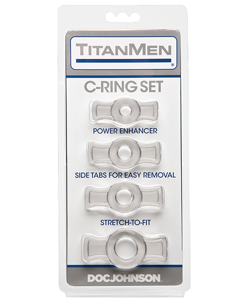 Titanmen Tools Cock Ring Set - Clear