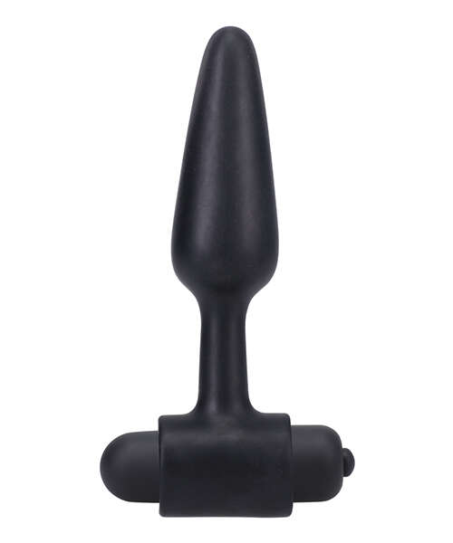 In A Bag 4" Vibrating Butt Plug - Black