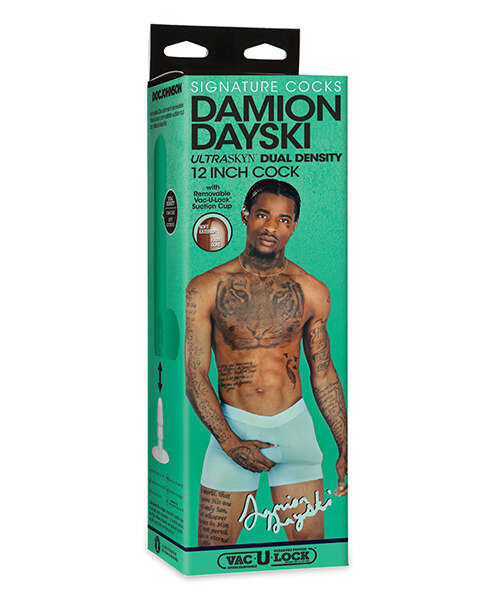 Signature Cocks ULTRASKYN 12" Cock w/Removable Vac-U-Lock Suction Cup - Damion Dayski