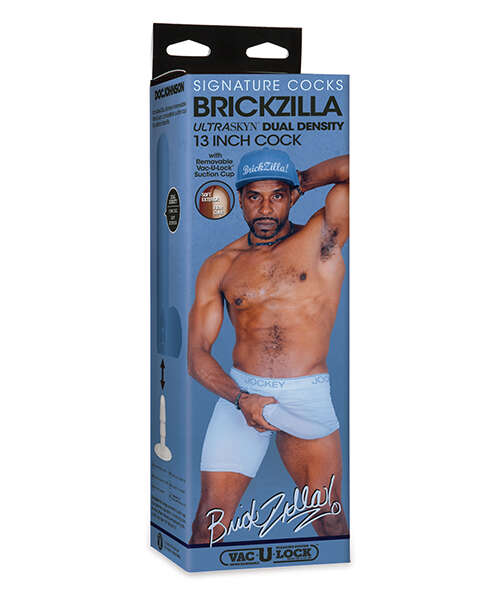 Signature Cocks ULTRASKYN 13" Cock w/Removable Vac-U-Lock Suction Cup - Brickzilla