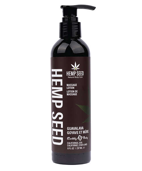 Earthly Body Hemp Seed Massage Lotion - 8 oz Guavalava