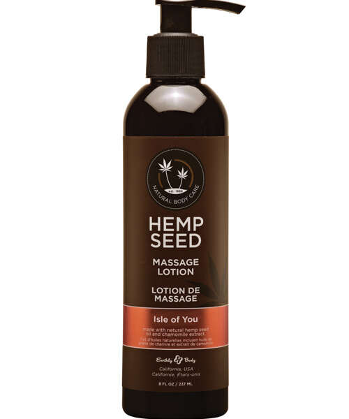 Earthly Body Hemp Seed Massage Lotion - 8 oz Isle of You
