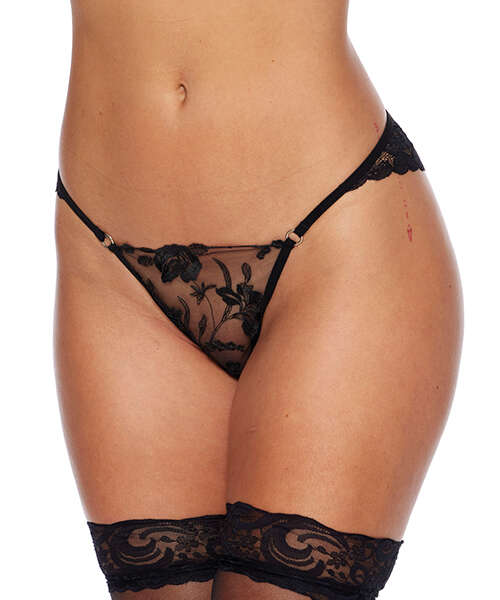 Evelyn Cheeky Panty - Black 1X/2X