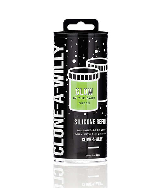 Clone-A-Willy Silicone Glow In The Dark Refill - Green