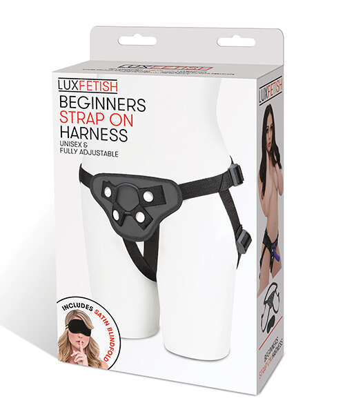 Lux Fetish Beginners Strap On Harness - Black