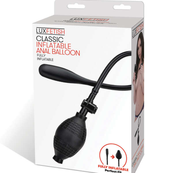 Lux Fetish Classic Inflatable Anal Balloon - Black