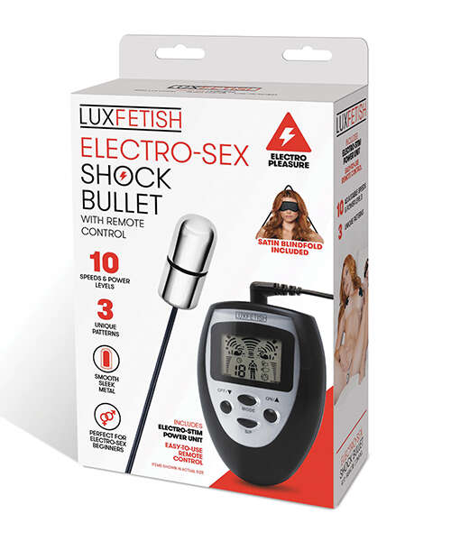 Lux Fetish Electro Sex Shock Bullet w/Remote