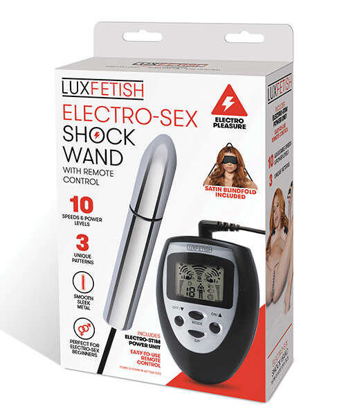 Lux Fetish Electro Sex Shock Wand w/Remote