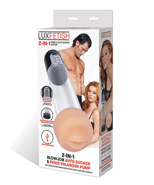 Lux Fetish 2-in-1 Blowjob Sucker & Penis Enlarger Pump
