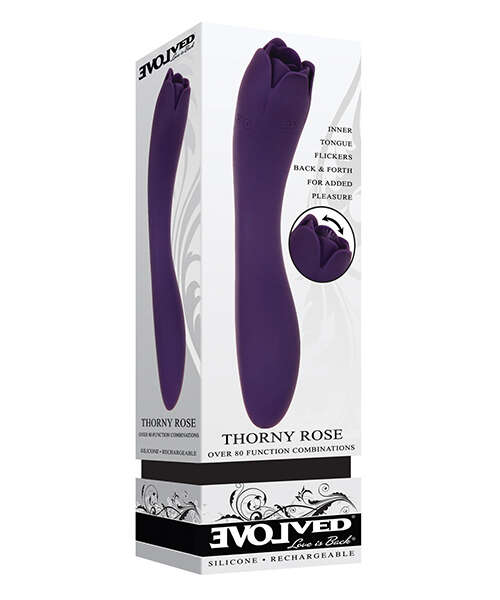 Evolved Thorny Rose Dual End Massager - Purple