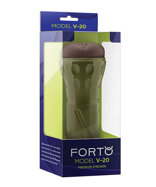 Forto Model V-20 Hard-Side Vagina Masturbator - Dark