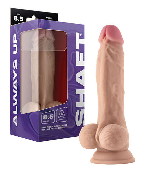 Shaft Model A Flexskin Liquid Silicone 8.5" Dong w/Balls - Pine