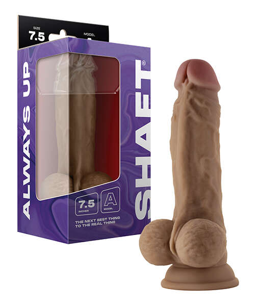 Shaft Model A Flexskin Liquid Silicone 7.5" Dong w/Balls - Oak