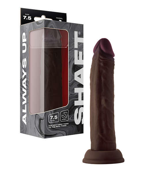 Shaft Model J Flexskin Liquid Silicone 7.5" Dong - Mahogany