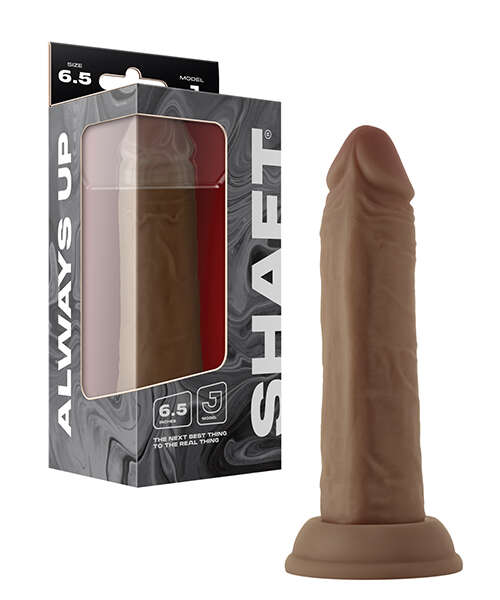 Shaft Model J Liquid Silicone 6.5" Dong - Oak