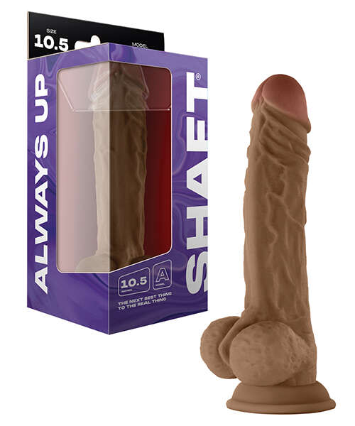 Shaft Model A Flexskin Liquid Silicone 10.5" Dong w/Balls - Oak
