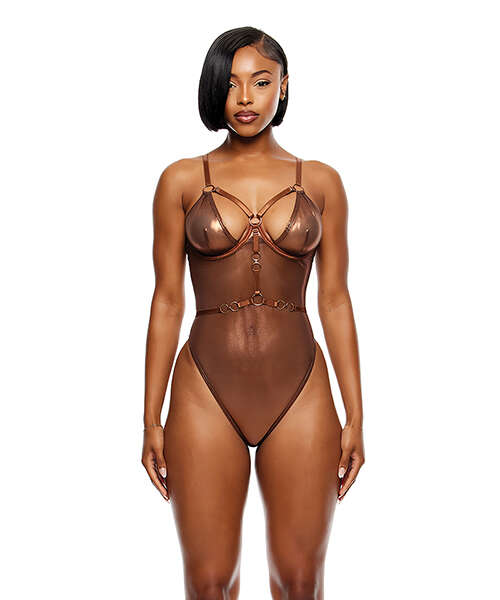 Liquid Metal Metallic Mesh Teddy - Metallic Copper SM