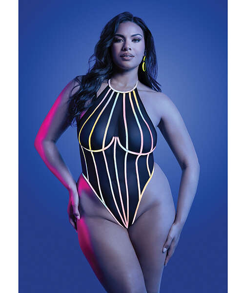 Solar Flare Flash Reflective Binding Halter Tie Teddy - Black QN