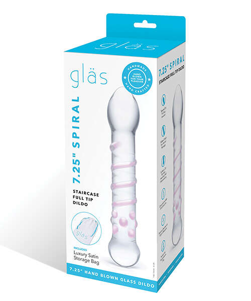 Glas Spiral Staircase Full Tip Glass Dildo