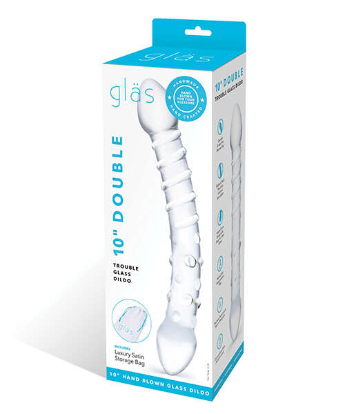 Glas Double Trouble Glass Dildo - Clear