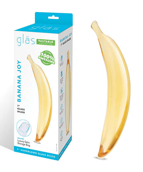 Glas 7" Dildo Banana Joy