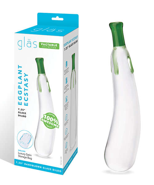 Glas 7.25" Dildo Eggplant Ecstasy