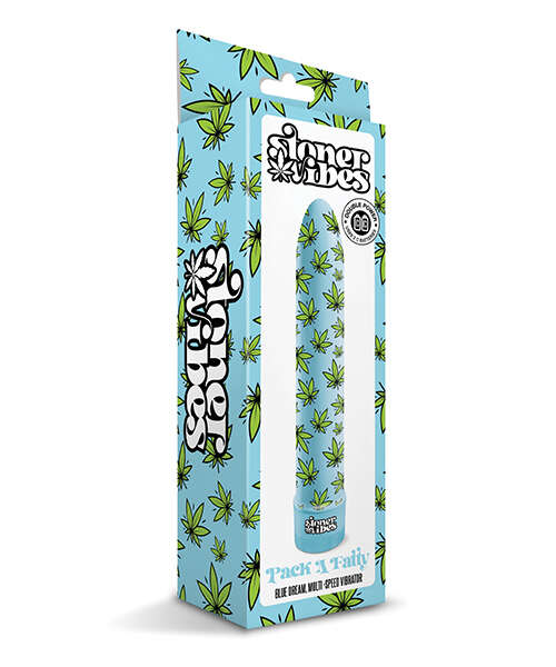 Stoner Vibes Pack A Fatty Multi Speed Vibrator - Blue Dream