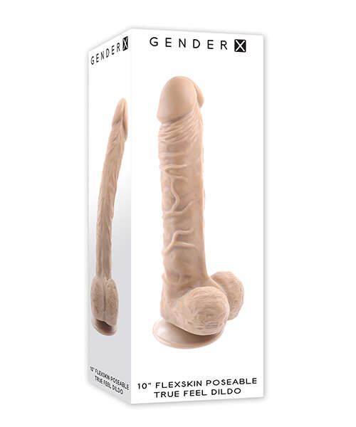 Gender X Flexskin Poseable True Feel 10" Dildo - Light