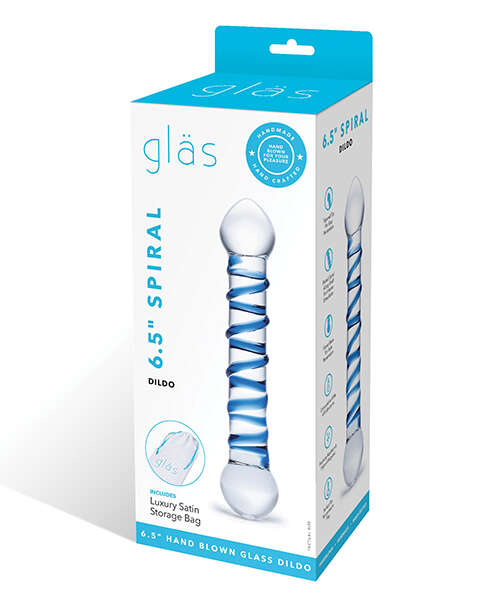 Glas 6.5" Spiral Dildo