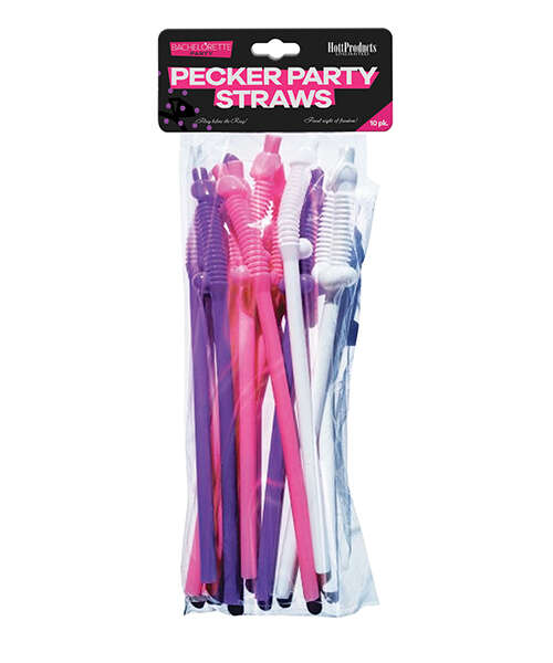 Bachelorette Party Flexy Super Straw - Pack of 10