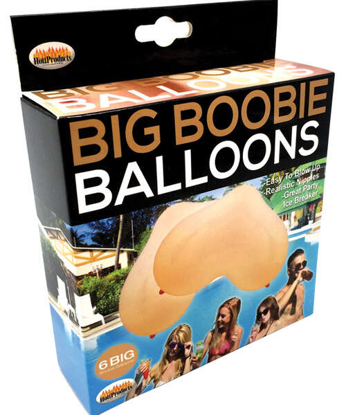 Big Boobie Balloons - Flesh Box of 6