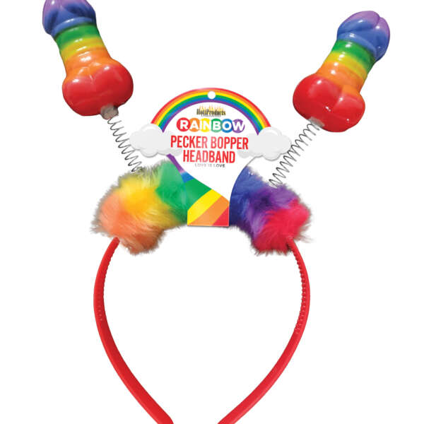 Rainbow Pecker Bopper Headband