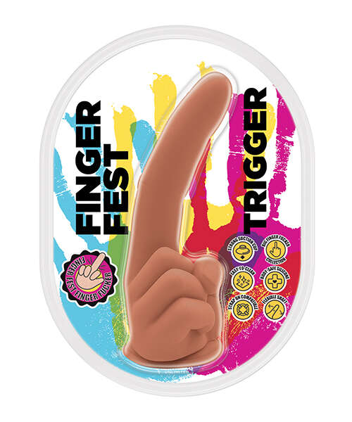 Finger Fest Trigger Dildo - Tan