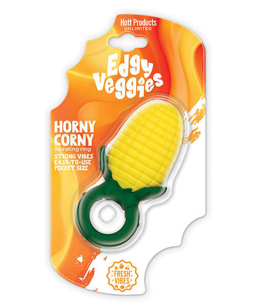 Edgy Veggies Corn Holder Vibe Ring Liquid Silicone - Multi-Speed