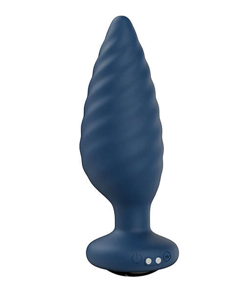 Noah App-Controlled Rotating Butt Plug - Navy Blue