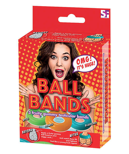 Gummy Ball Bands - 3 Pack Assorted Colors/Flavors