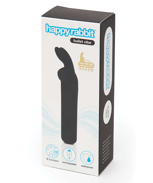 Happy Rabbit Rechargeable Bullet - Black