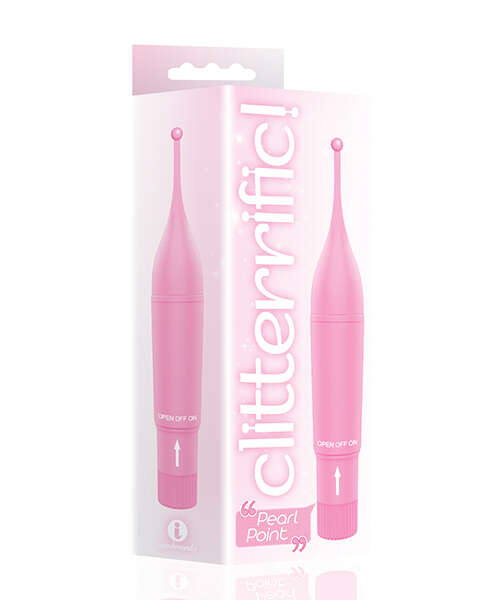 The 9's Clitterific! Pearl Point Clitoral Stimulator - Pink