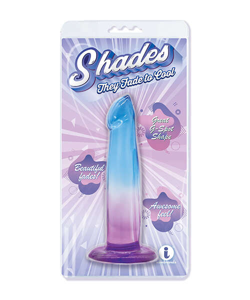 Shades Jelly TPR Gradient Dong Small - Blue/Purple