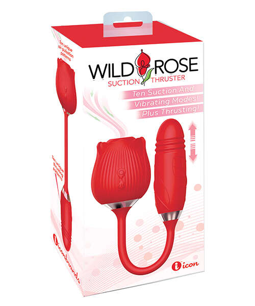 Wild Rose & Thruster Vibrator - Red