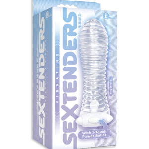 The 9's Vibrating Sextenders Ribbed Sleeve